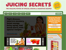 Tablet Screenshot of juicing-secrets.com